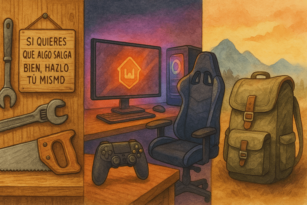 Aventura, Juegos y Carpintería