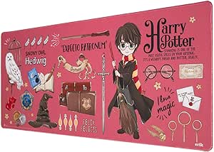 Alfombrilla ratón XXL Harry Potter - Alfombrilla escritorio (Mouse pad XXL: Protector escritorio) Harry Potter regalos | Decoracion harry potter - Tapete escritorio : Impermeable y Antideslizante