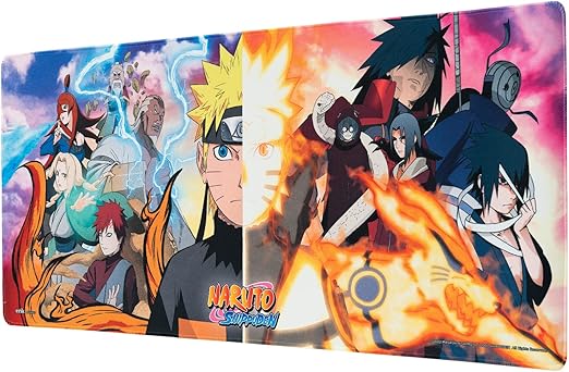 Grupo Erik Alfombrilla ratón Naruto - Alfombrilla gaming manga - Mousepad XL - Naruto merchandising/Alfombrilla XXL - Alfombrilla escritorio - Tapete escritorio ideal accesorio gamer manga