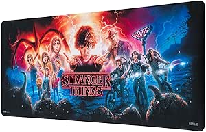 Alfombrilla ratón XXL Stranger Things - Alfombrilla Escritorio (Mouse Pad XXL: Protector Escritorio) | Accesorios Escritorio - Tapete Escritorio : Alfombra Escritorio Impermeable y Antideslizante