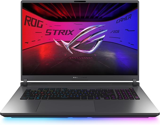 ASUS ROG Strix G18 G815LR-S9009 – ORD.Portátil Gaming de 18" WQXGA 240Hz (Intel Core Ultra 9 275HX, 32GB RAM, 1TB SSD, NVIDIA RTX 5070 Ti 12GB, Sin Sist.Op.) Gris Eclipse - Teclado QWERTY español