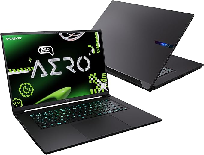 Gigabyte Aero X16 Portátil Gaming – Copilot+ PC, 16“, 165Hz WQXGA, Ryzen AI 7 350,RTX 5060, 16GB DDR5 5200MHz, SSD Gen4 de 1TB, Windows 11 Home, Garantía de 2 años, Aero X16 1VH93ESC94AH