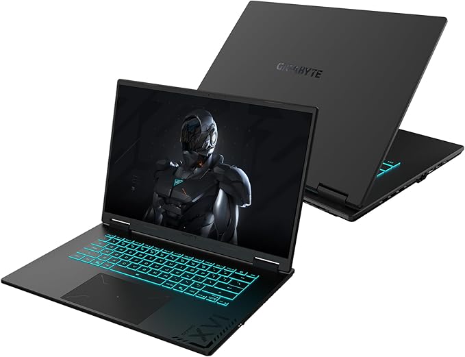 Gigabyte Gaming A16 CWH Portátil - 16,0“, 165Hz WQXGA, i7-13620H, RTX 5070, 32GB DDR5, 1TB Gen4 SSD, Win 11 Home, Garantía de 2 años, Dolby Atmos, Gaming A16 CWHI3ES864SH