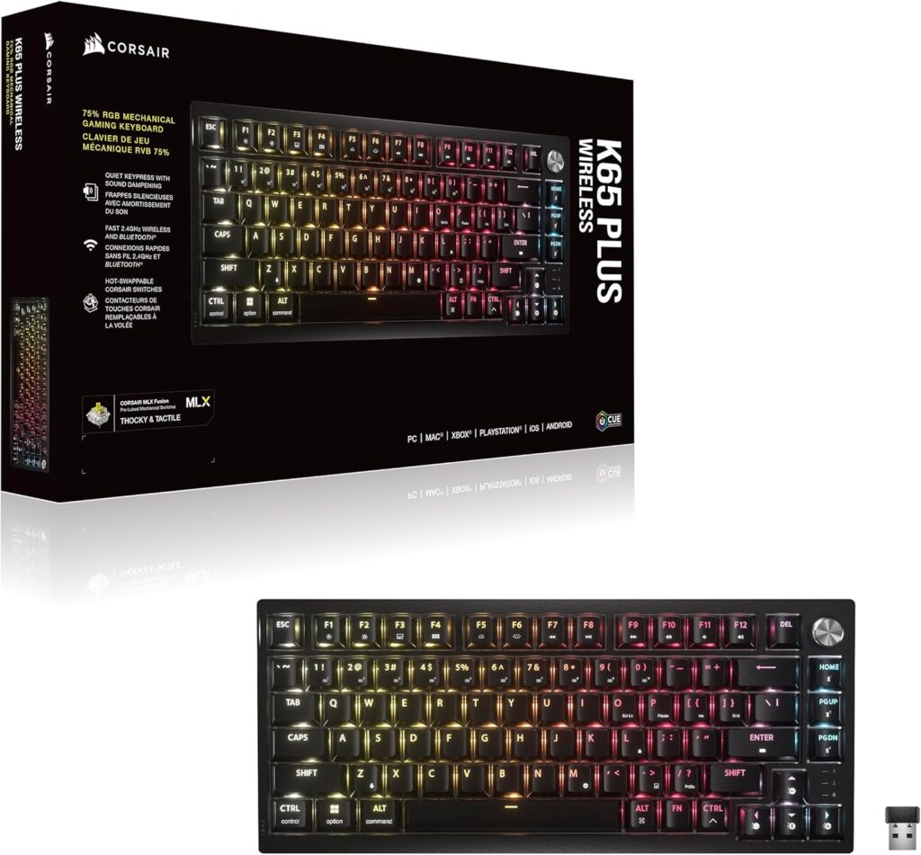 Teclado Gamer Corsair K65 Plus Wireless