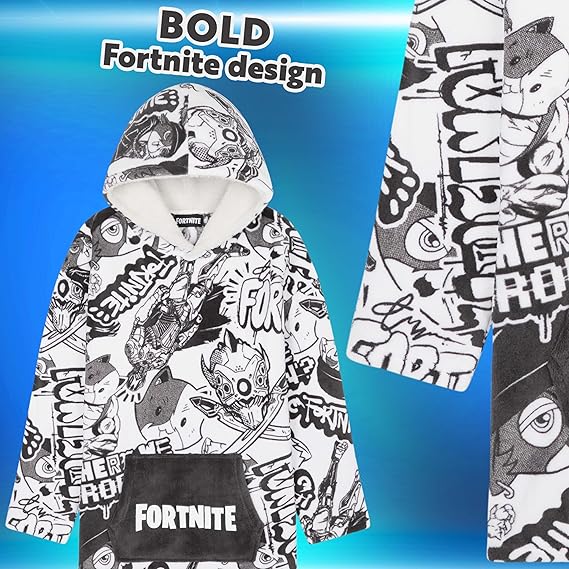Fortnite Sudadera Niño, Ropa para Niño De Videojuego, Sudadera con Capucha para Niños, Gamer Regalos
