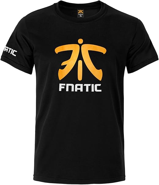 Fnatic Premium Crew Neck T-Shirt,Black, L