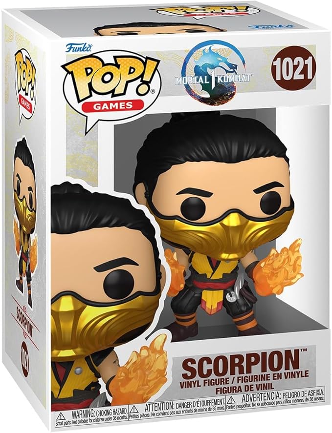 Funko Pop! Games: MK1- Scorpion - Mortal Kombat Game Franchise - Figura de Vinilo Coleccionable - Idea de Regalo- Mercancia Oficial - Juguetes para Niños y Adultos - Video Games Fans