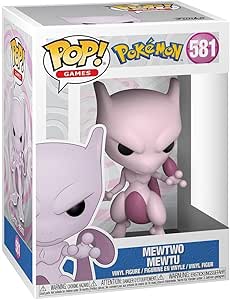 Funko Pop! Games: Pokemon, Mewtwo, Figura de Vinilo Coleccionable, Idea de Regalo Mercancia Oficial, Juguetes para Niños y Adultos, Video Games Fans, Muñeco para Coleccionistas y Exposición