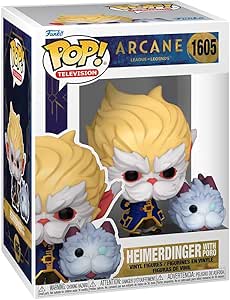 Funko Pop! TV: Arcane LOL– Heimerdinger with Poro - Arcane: League of Legends - Figura de Vinilo Coleccionable - Idea de Regalo- Mercancia Oficial - Juguetes para Niños y Adultos - TV Fans