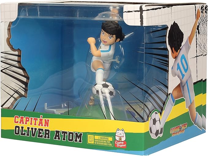 SD TOYS - Figura Coleccionable Oliver Atom de Oliver y Benji Campeones con Peana de Exposición, 17 x 16 cm