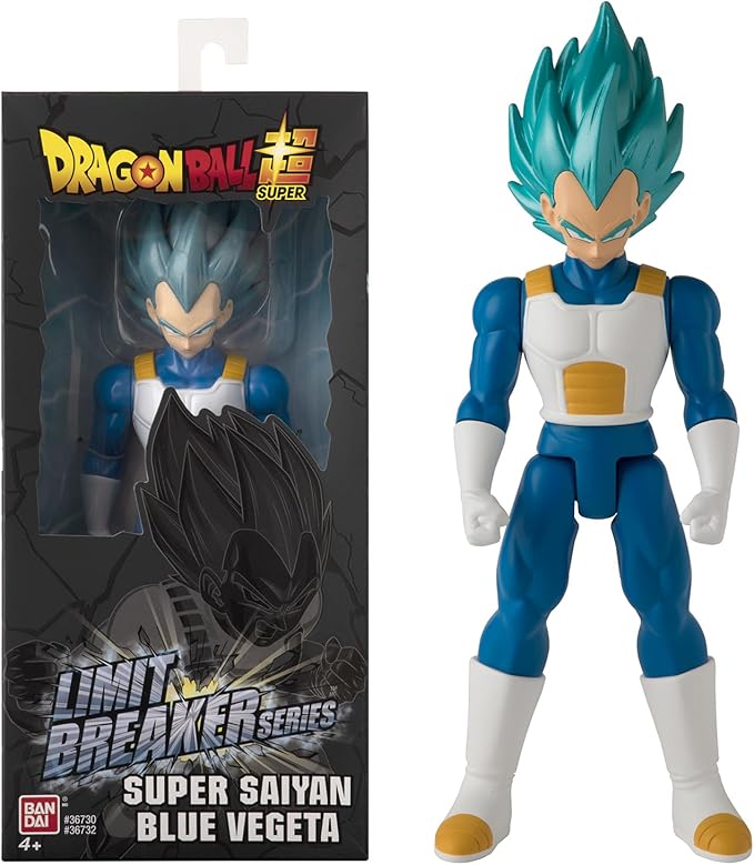 BANDAI - Dragon Ball Vegeta Super Saiyan Blue - Limit Breaker Series - 36732 - Figura de acción articulada de 30 cm para niños y coleccionistas, Gran Escala, diseño con Acabado detallado