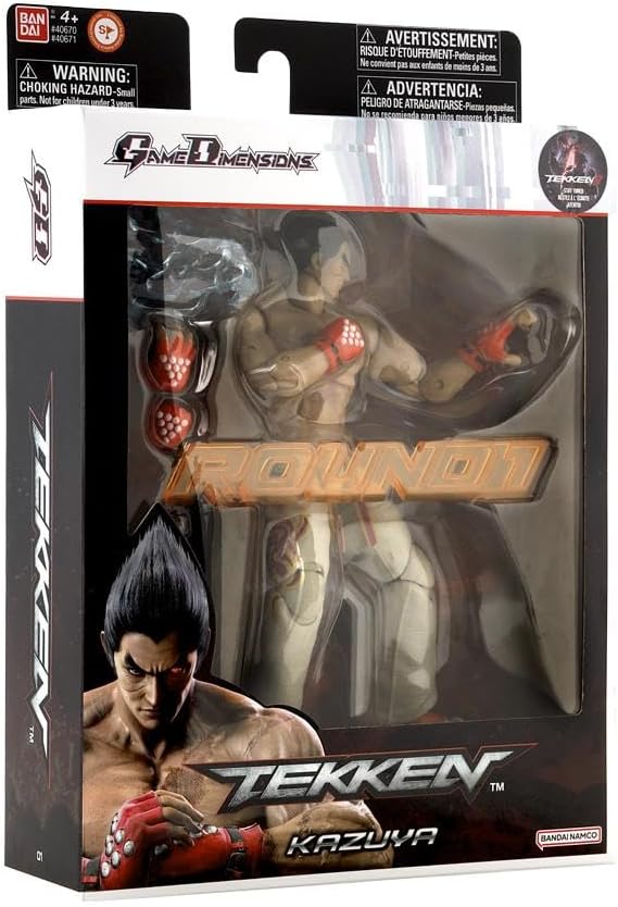 BANDAI - Game Dimensions Tekken Figura de Acción Kazuya Mishina 17cm - 40671 Multicolor - Figura Articulada Coleccionable para fanaticos - ¡Colecciona los campeones del Torneo!