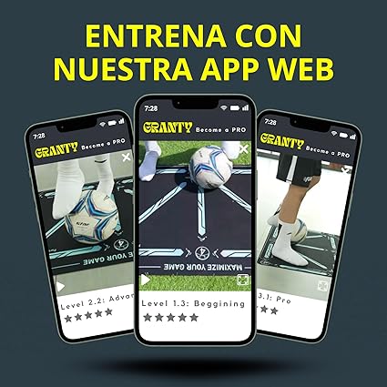 GRANTY Alfombra Entrenamiento Futbol CON APP - Alfombra Futbol, Alfombra Futbol Entrenamiento, Tapete para Enfrenamiento Futbol Tapete Futbol Entrenamiento, Alfombrilla Futbol Entrenamiento con APP